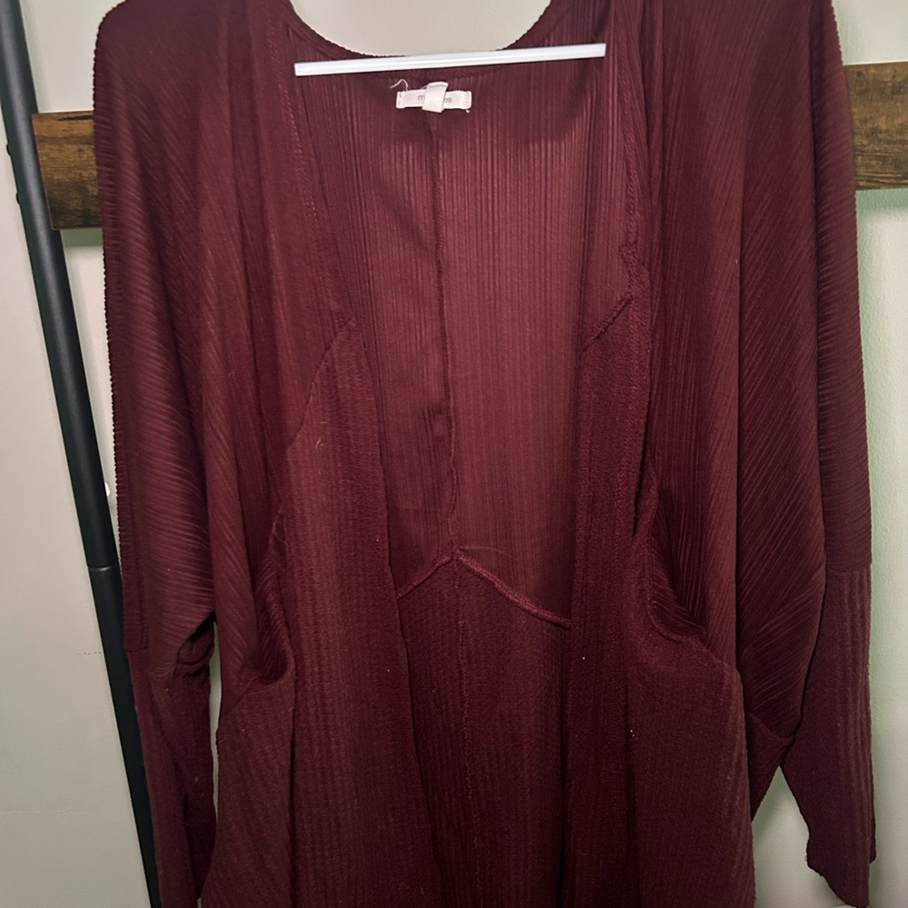 GOOD CONDITION Maurice’s Size XL Maroon Cardigan